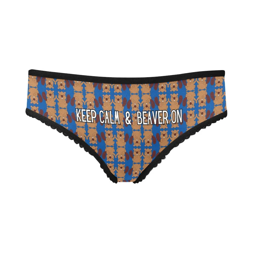 Keep Calm & Beaver On Undies