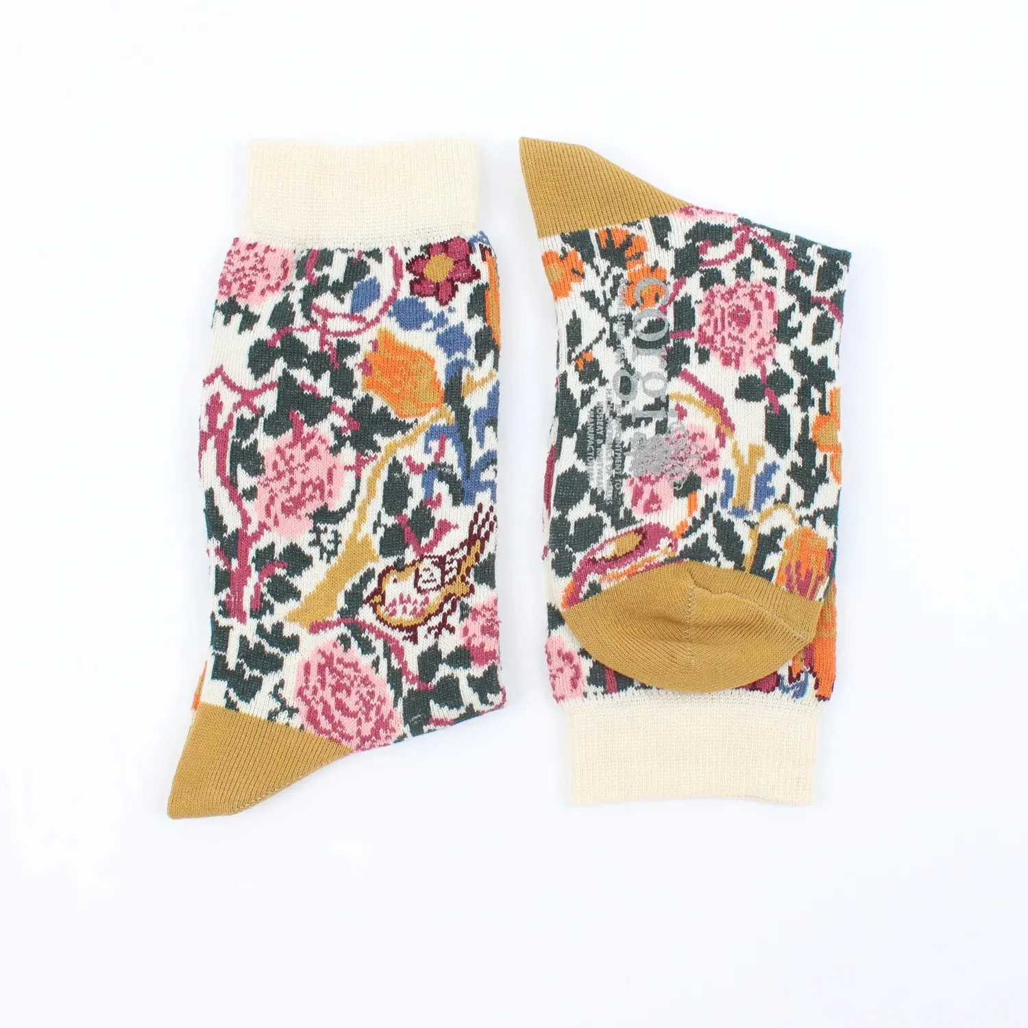 Kids William Morris Rose Cotton Socks