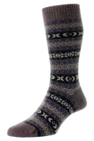 Kinloch Fair Isle Cashmere Sock