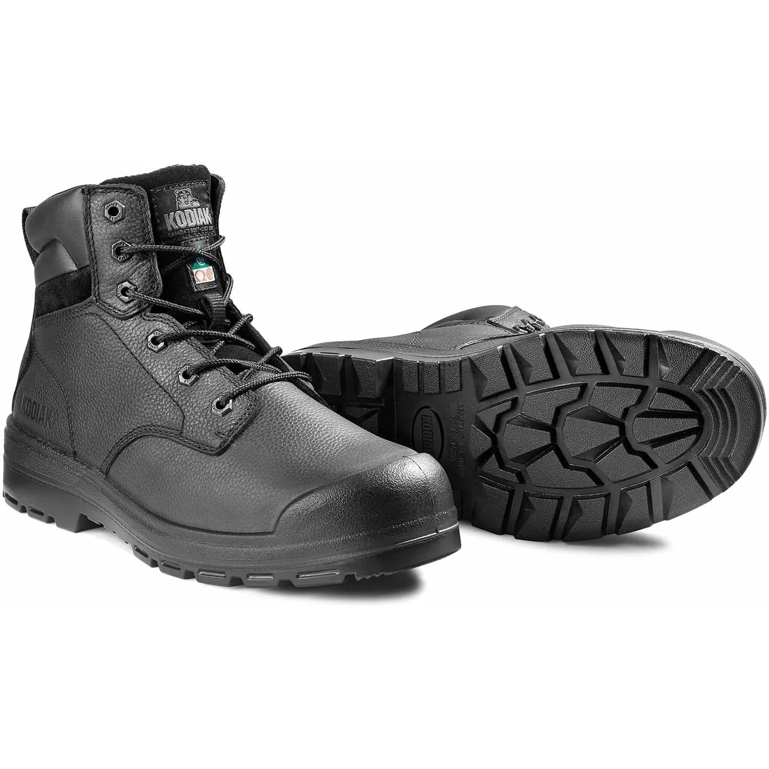Kodiak Men's Greb 6" Steel Toe Safety Work Boot - Black - 4TH4BK