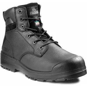 Kodiak Men's Greb 6" Steel Toe Safety Work Boot - Black - 4TH4BK