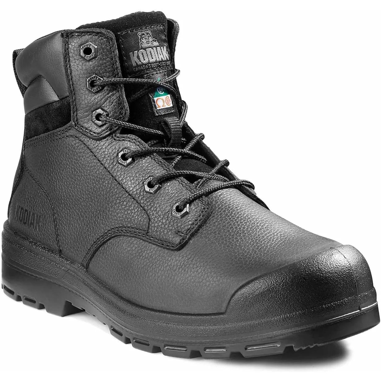 Kodiak Men's Greb 6" Steel Toe Safety Work Boot - Black - 4TH4BK