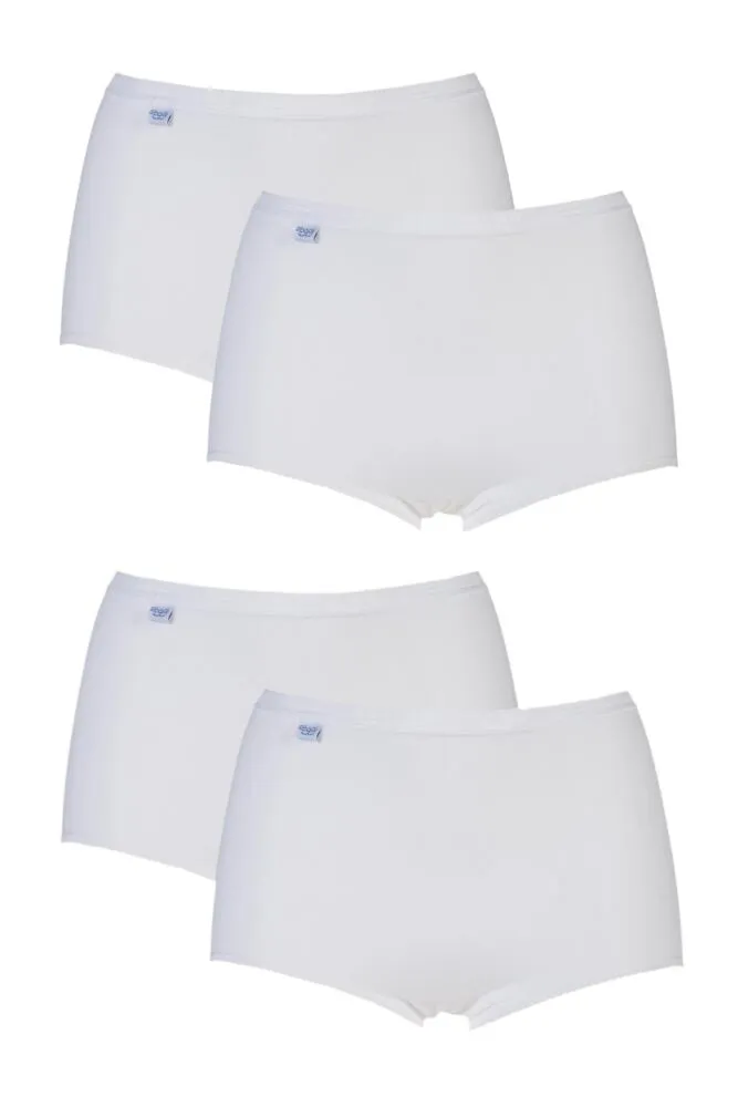 Ladies 4 Pair Sloggi Basic Maxi Briefs