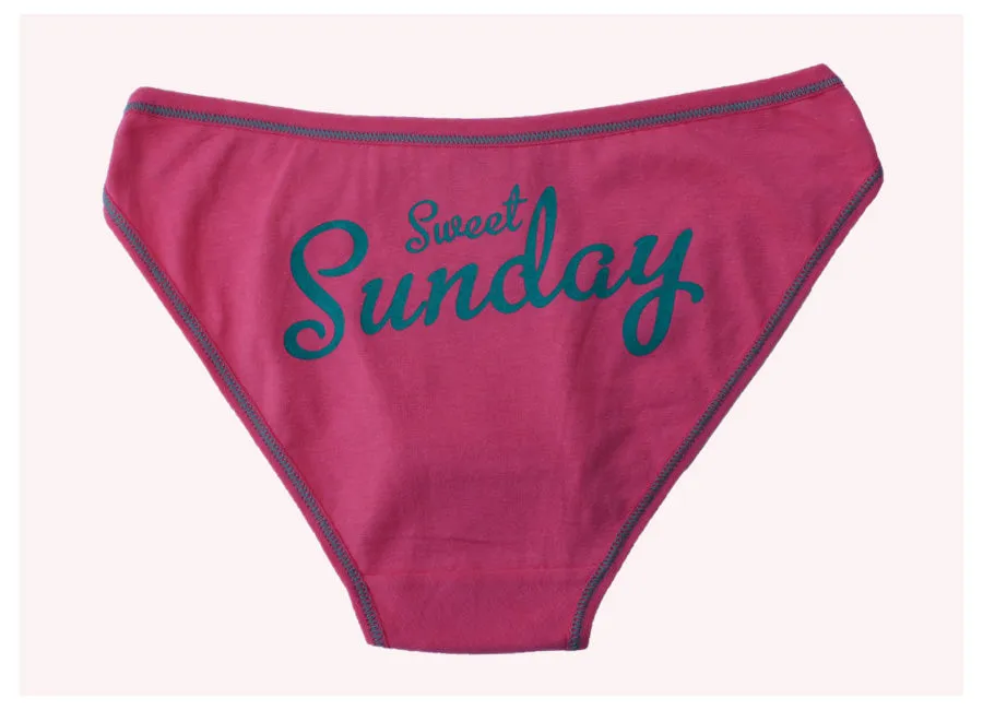 Ladies 7 Piece Days Of The Week Cotton Underwear