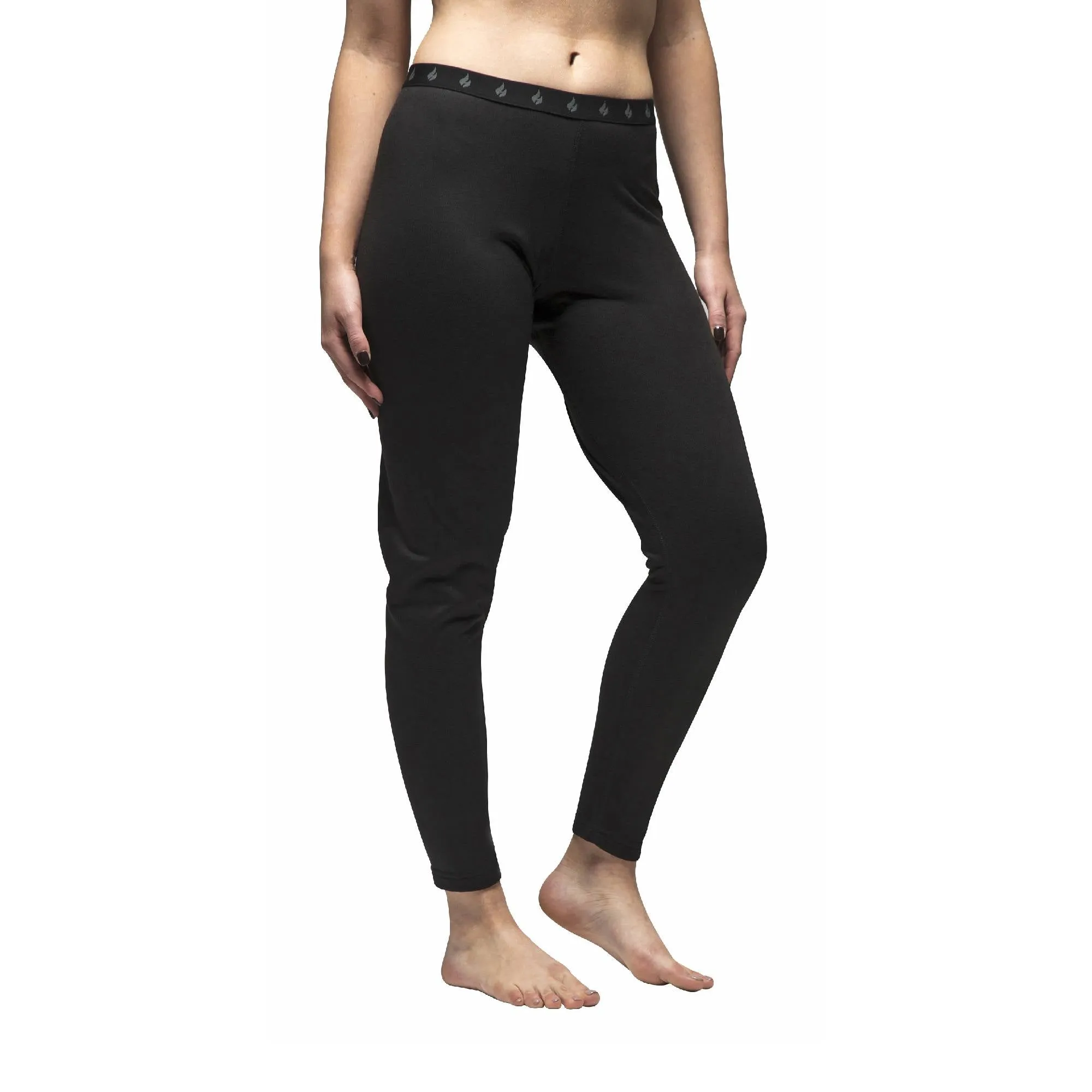 Ladies Fleece Lined Base Layer Thermal Long John Bottoms