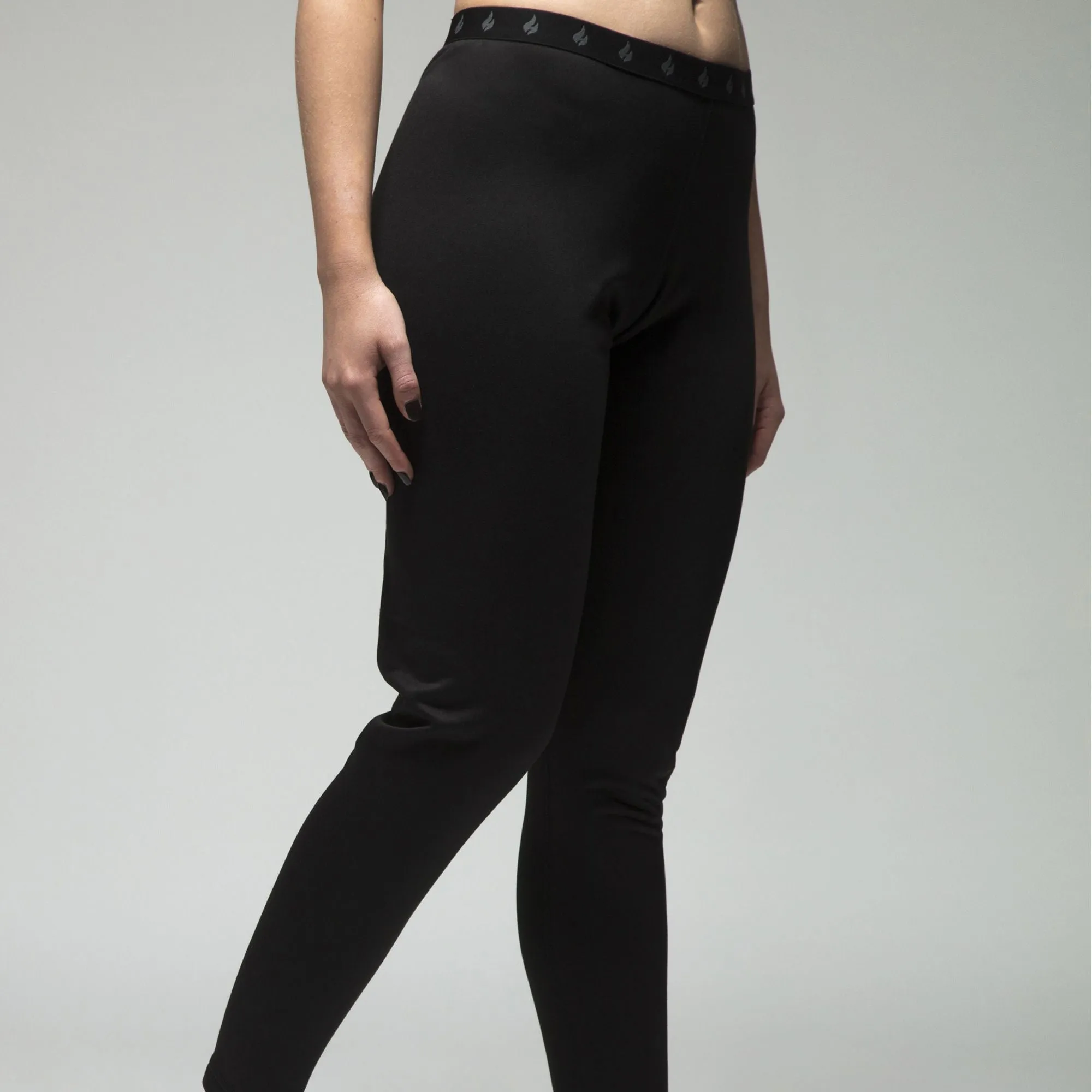 Ladies Fleece Lined Base Layer Thermal Long John Bottoms