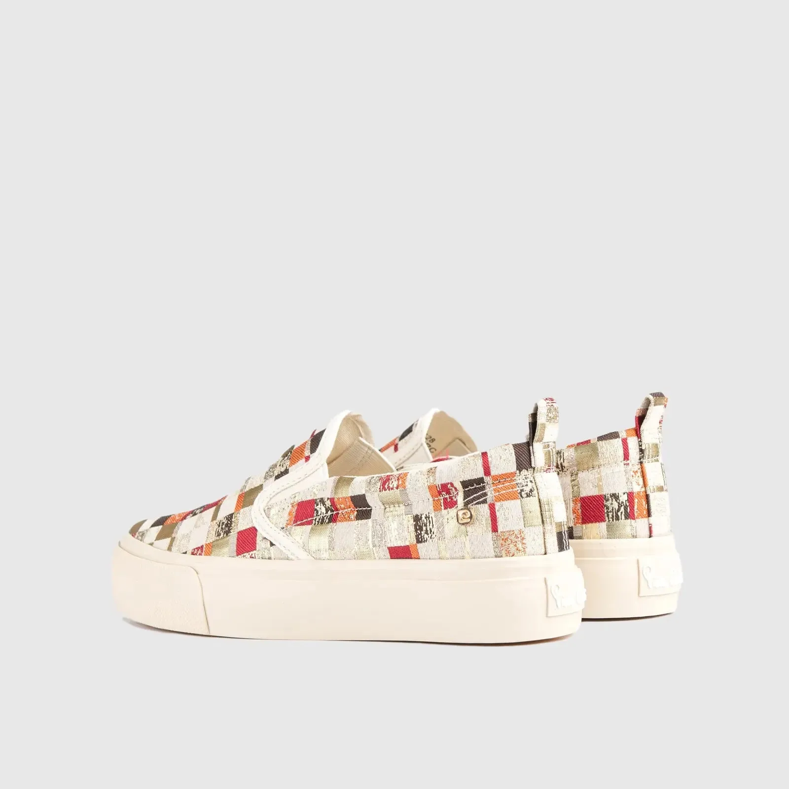 Ladies Slip On Sneaker Red Multi 10528