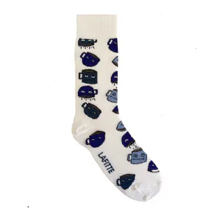 Lafitte Coffee Socks - White