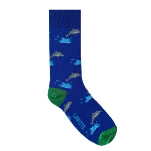 Lafitte Dolphin Socks - Light Royal