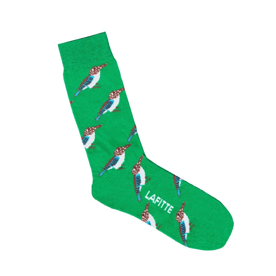 Lafitte Kookaburra Socks - Gold & Emerald