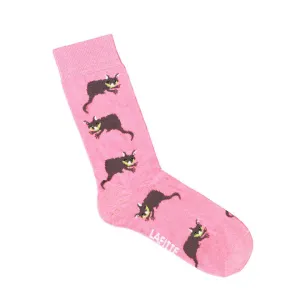Lafitte Possum Socks - Grey & Pink
