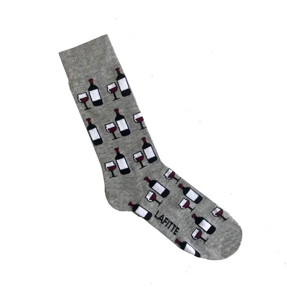 Lafitte Wine Socks - Marle Grey