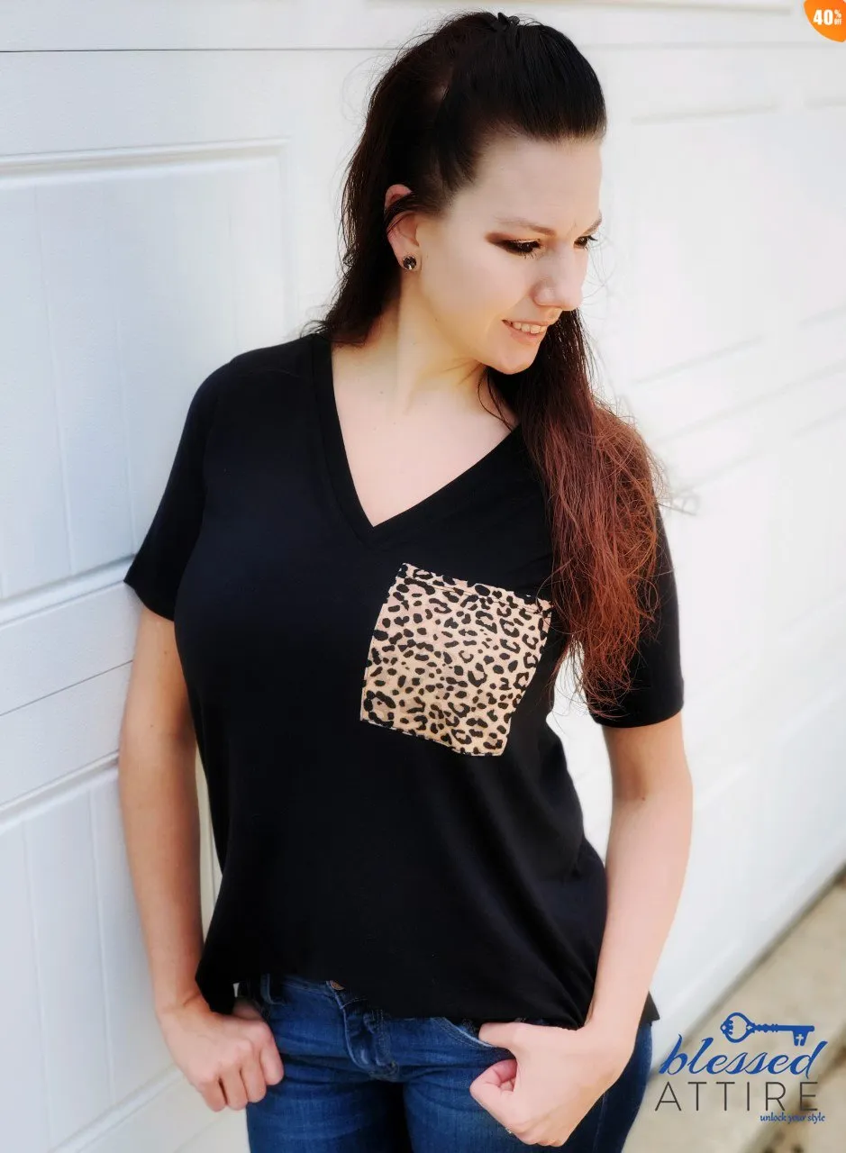 Leopard Pocket Tee