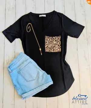 Leopard Pocket Tee