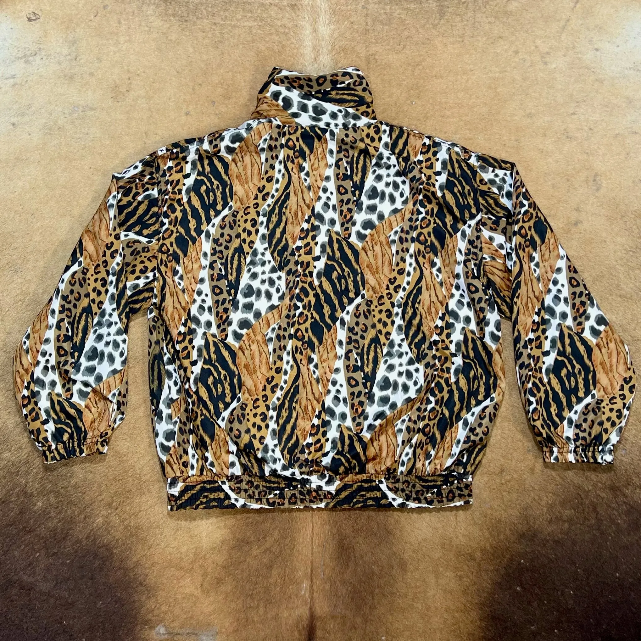 Leopard Windbreaker Jacket - MED