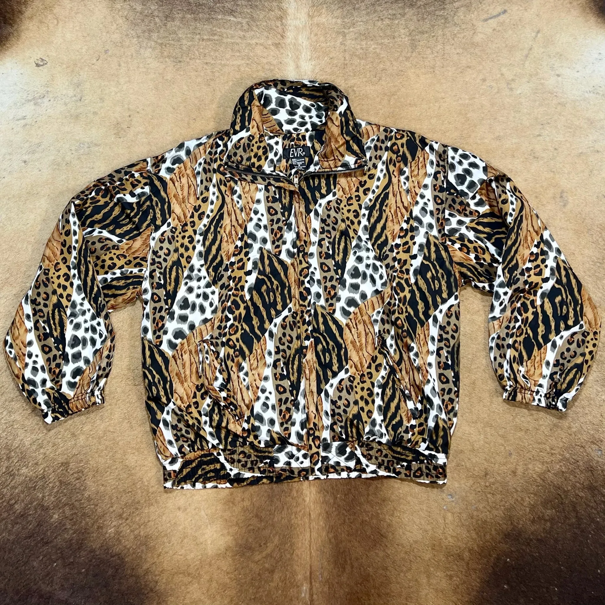 Leopard Windbreaker Jacket - MED