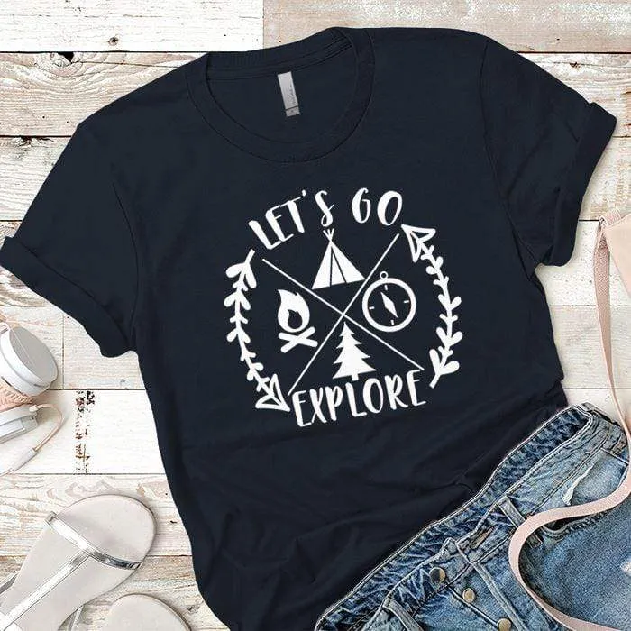 Let's Go Explore 1 Premium Tees