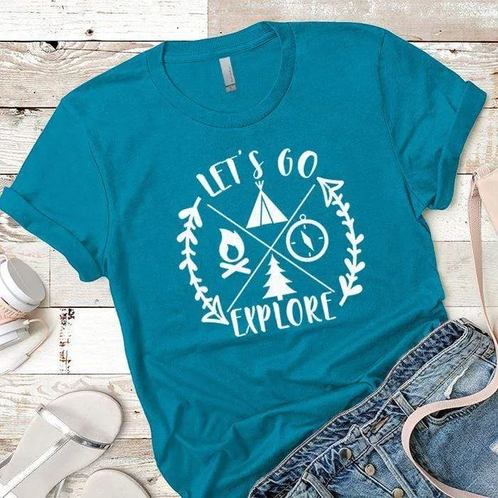 Let's Go Explore 1 Premium Tees