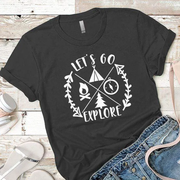 Let's Go Explore 1 Premium Tees