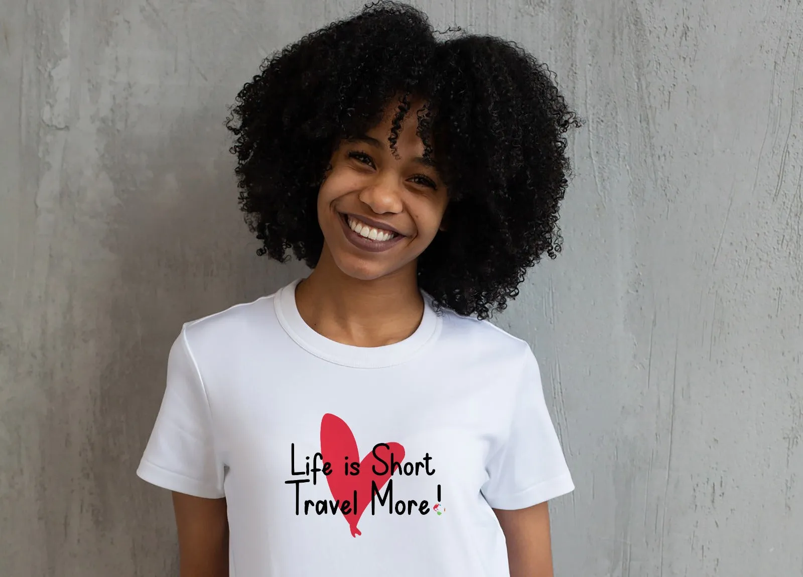 Life Is Short Travel More! Crew Neck T-shirt For Women - ITA GLOBAL T-shirt