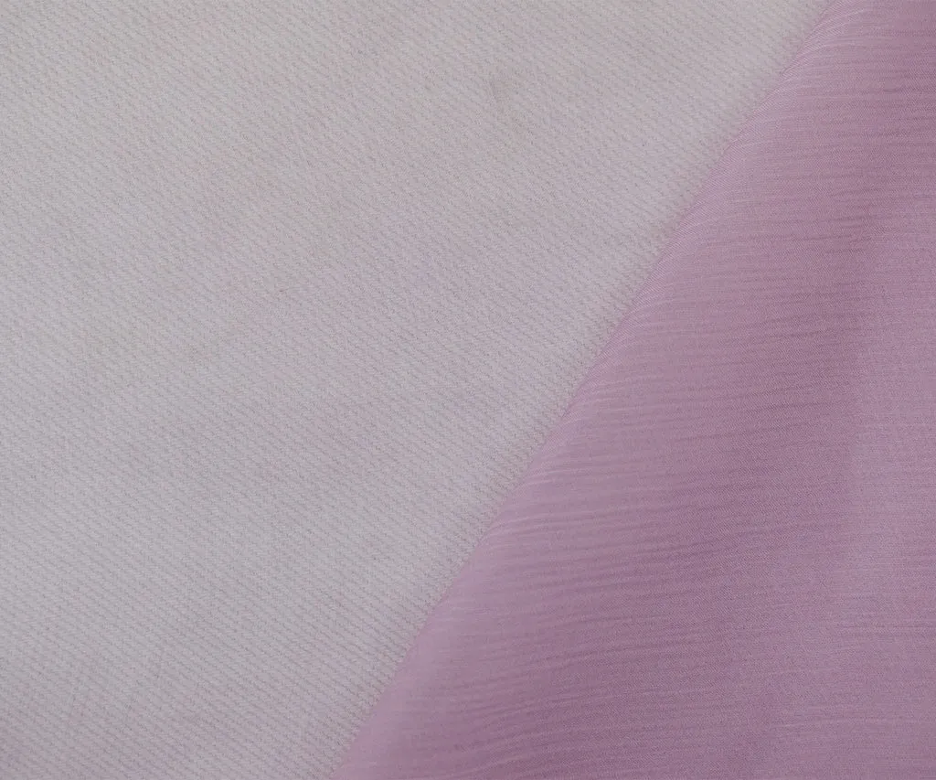 Lilac Purple Silk Crinkled Yoryu Chiffon Woven Fabric