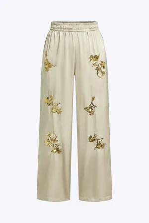 Lilith - Stunning Sequin Accents Woman's Trousers