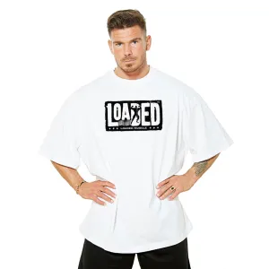 Loaded Barcode Oversize Tee - White