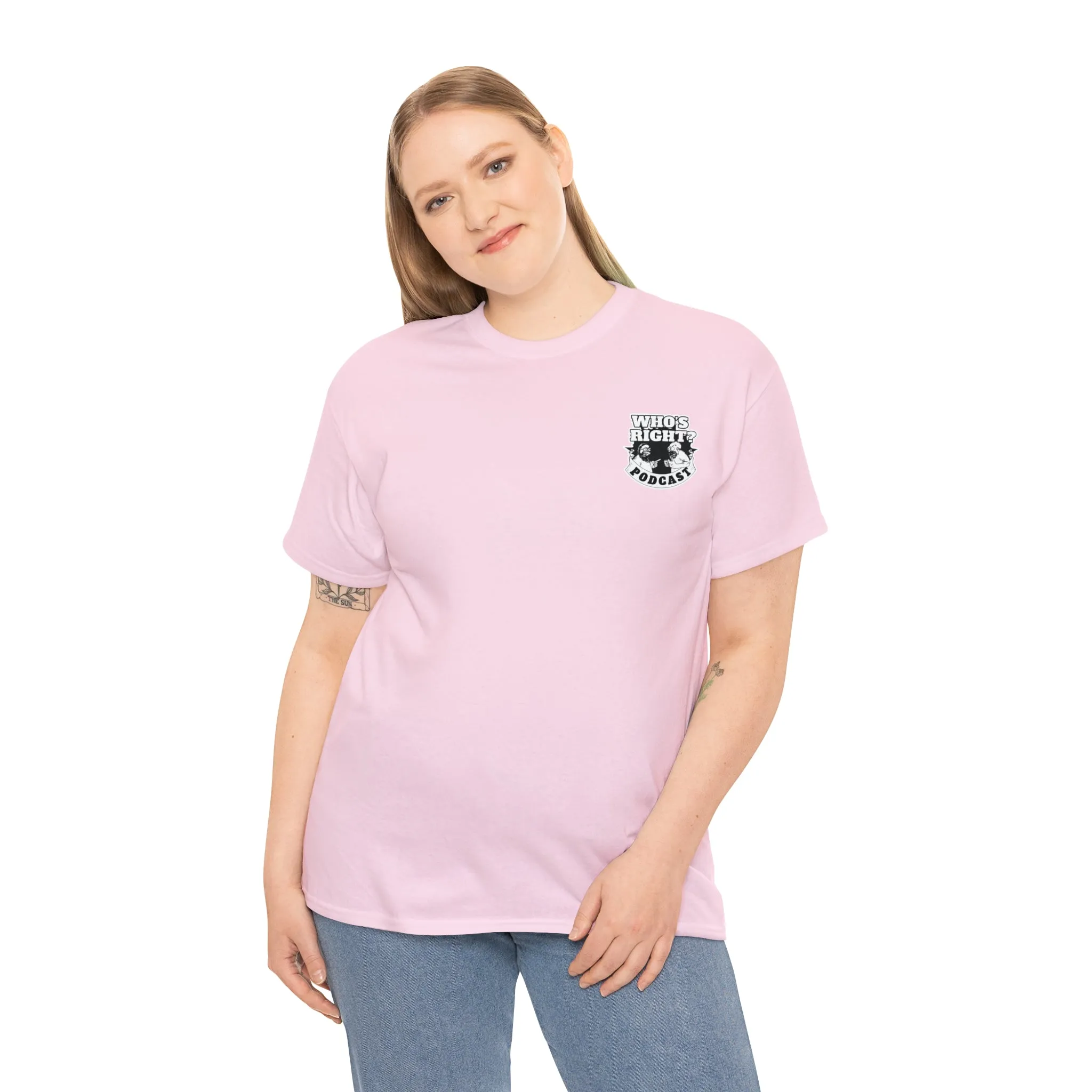 Logo Front/If Food Will Eat on Back (Unisex Heavy Cotton Tee)