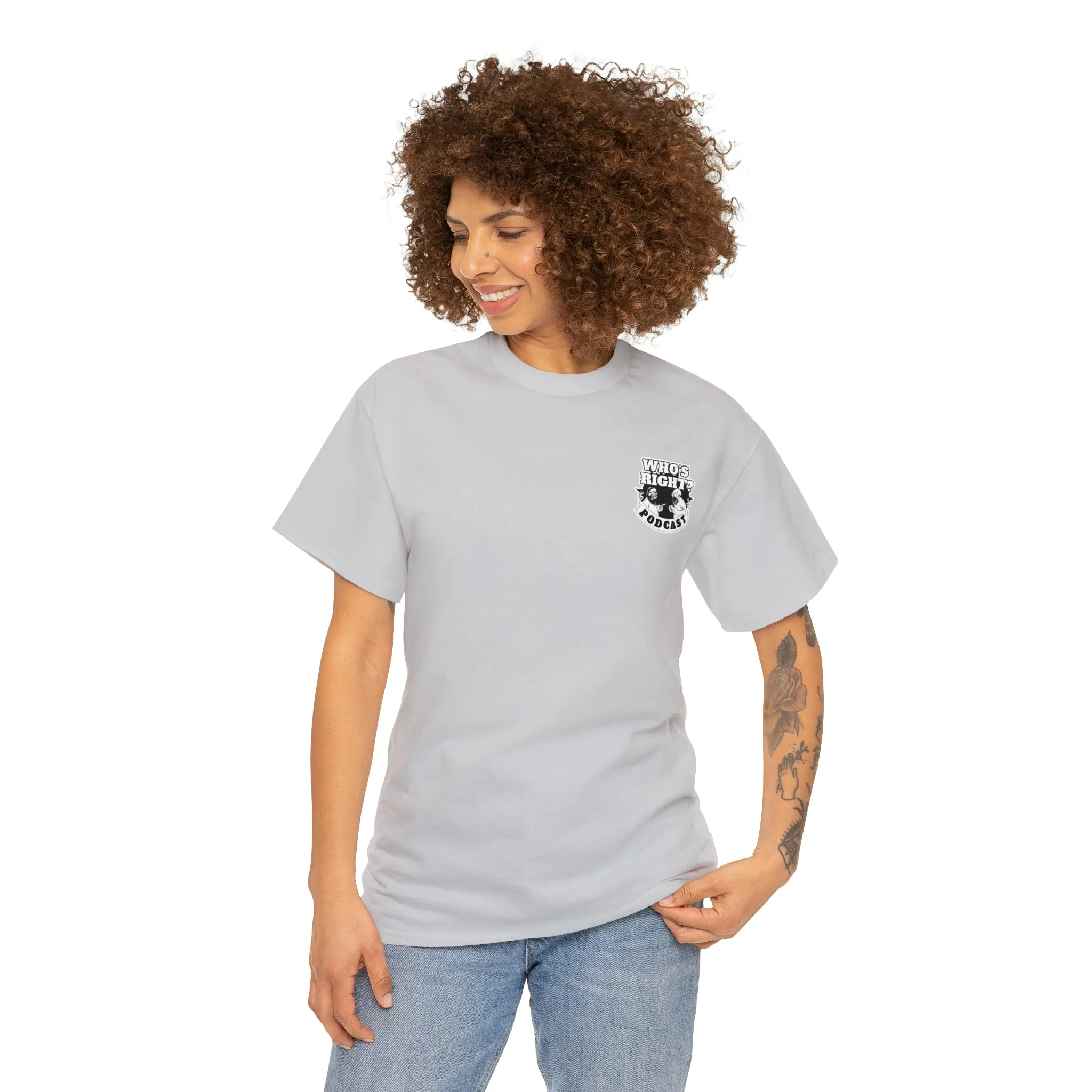 Logo Front/If Food Will Eat on Back (Unisex Heavy Cotton Tee)