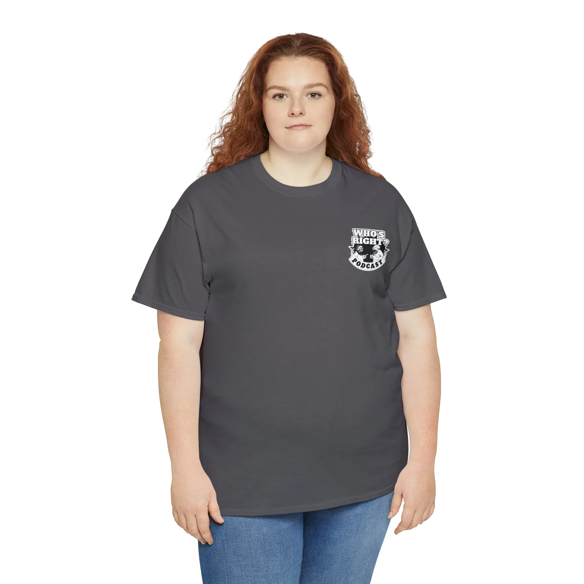 Logo Front/If Food Will Eat on Back (Unisex Heavy Cotton Tee)
