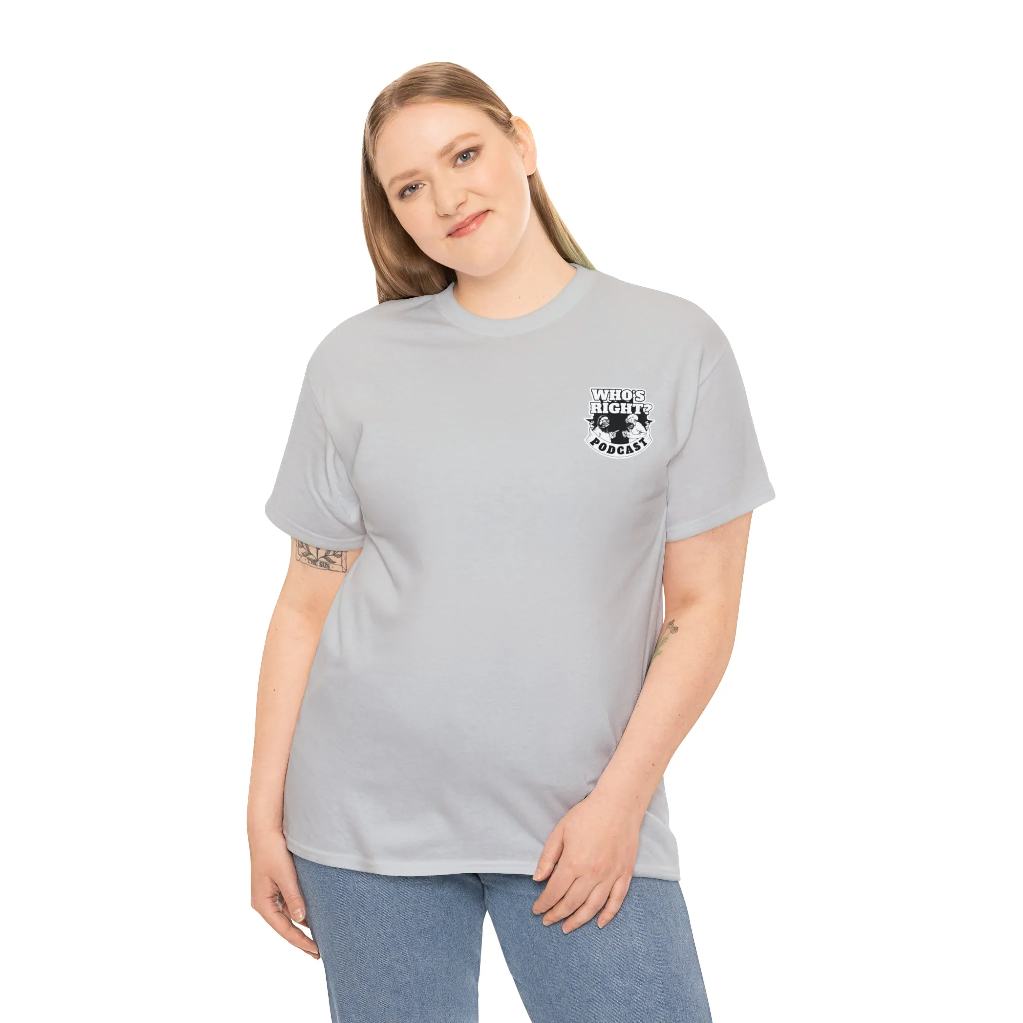 Logo Front/If Food Will Eat on Back (Unisex Heavy Cotton Tee)