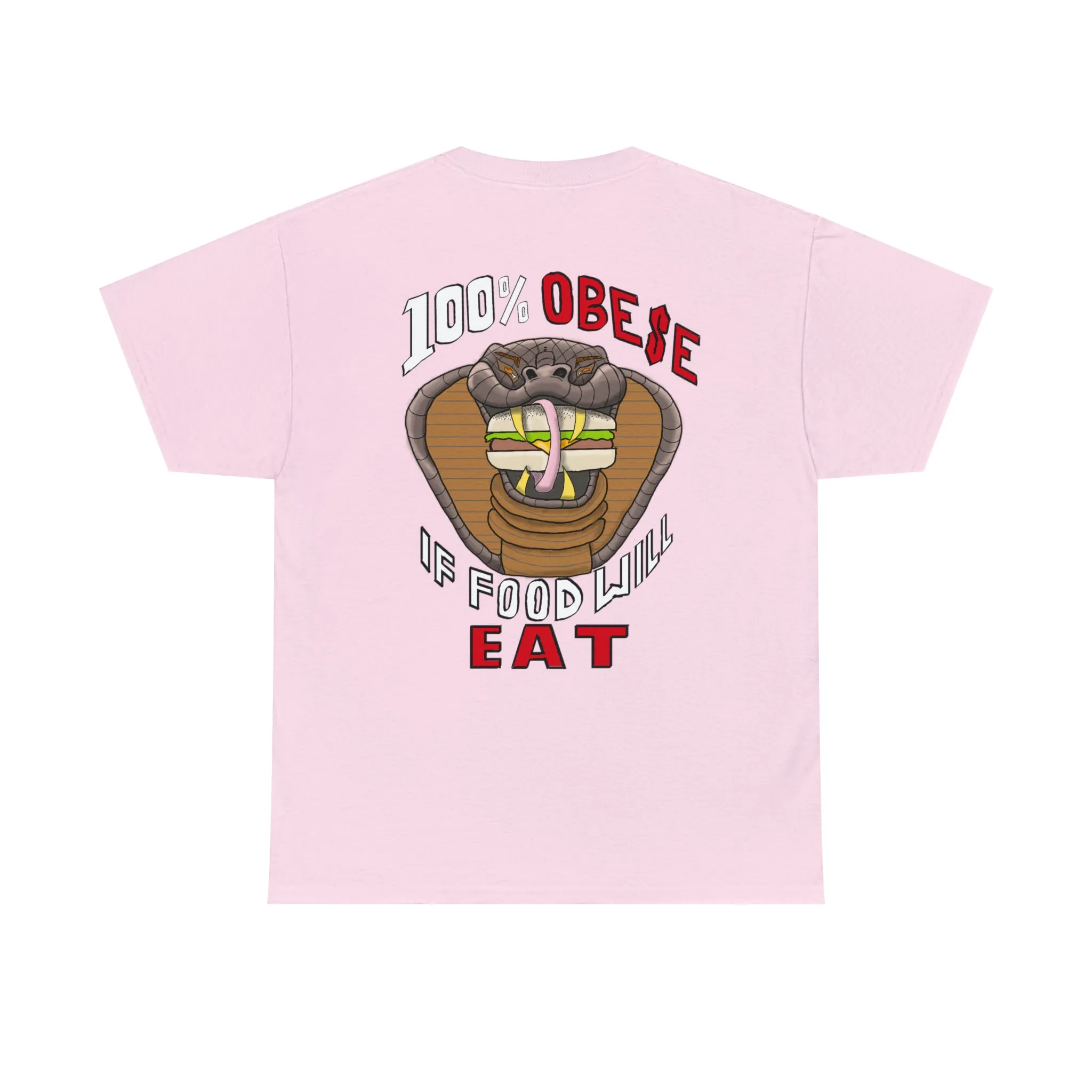 Logo Front/If Food Will Eat on Back (Unisex Heavy Cotton Tee)
