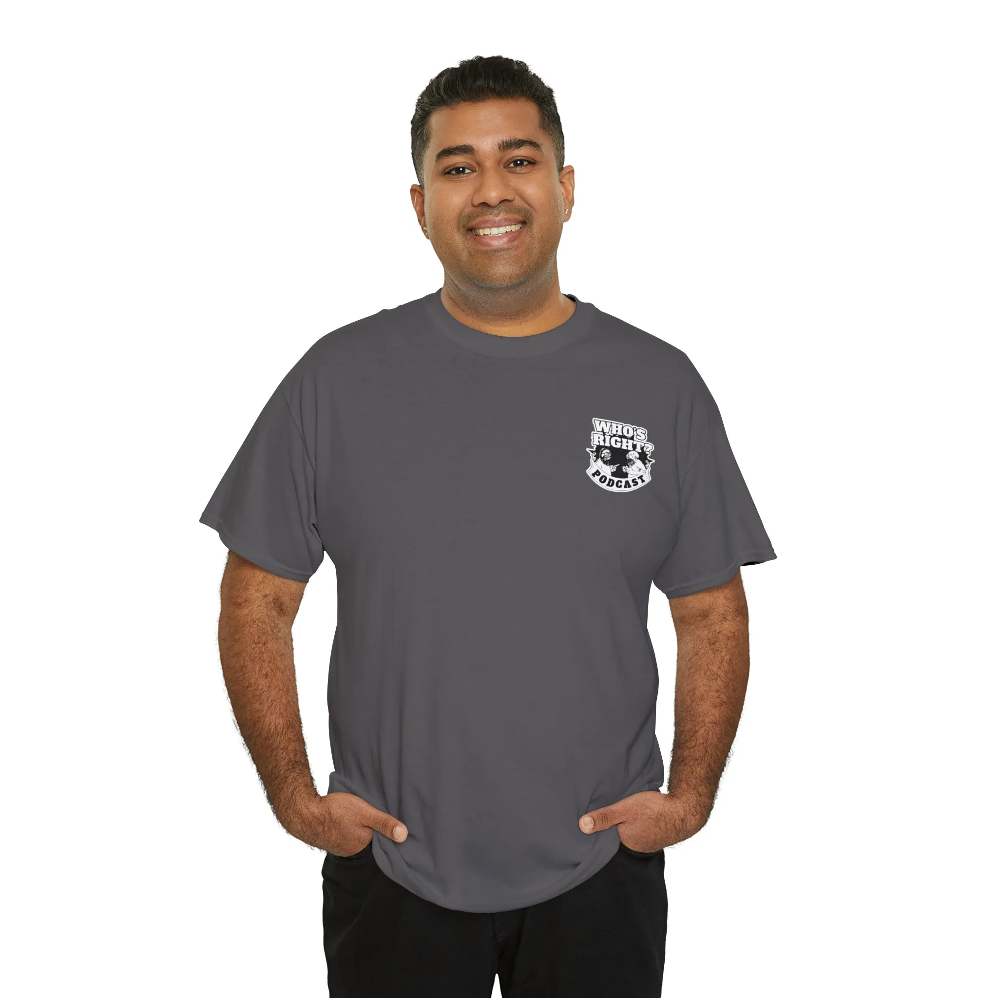 Logo Front/If Food Will Eat on Back (Unisex Heavy Cotton Tee)
