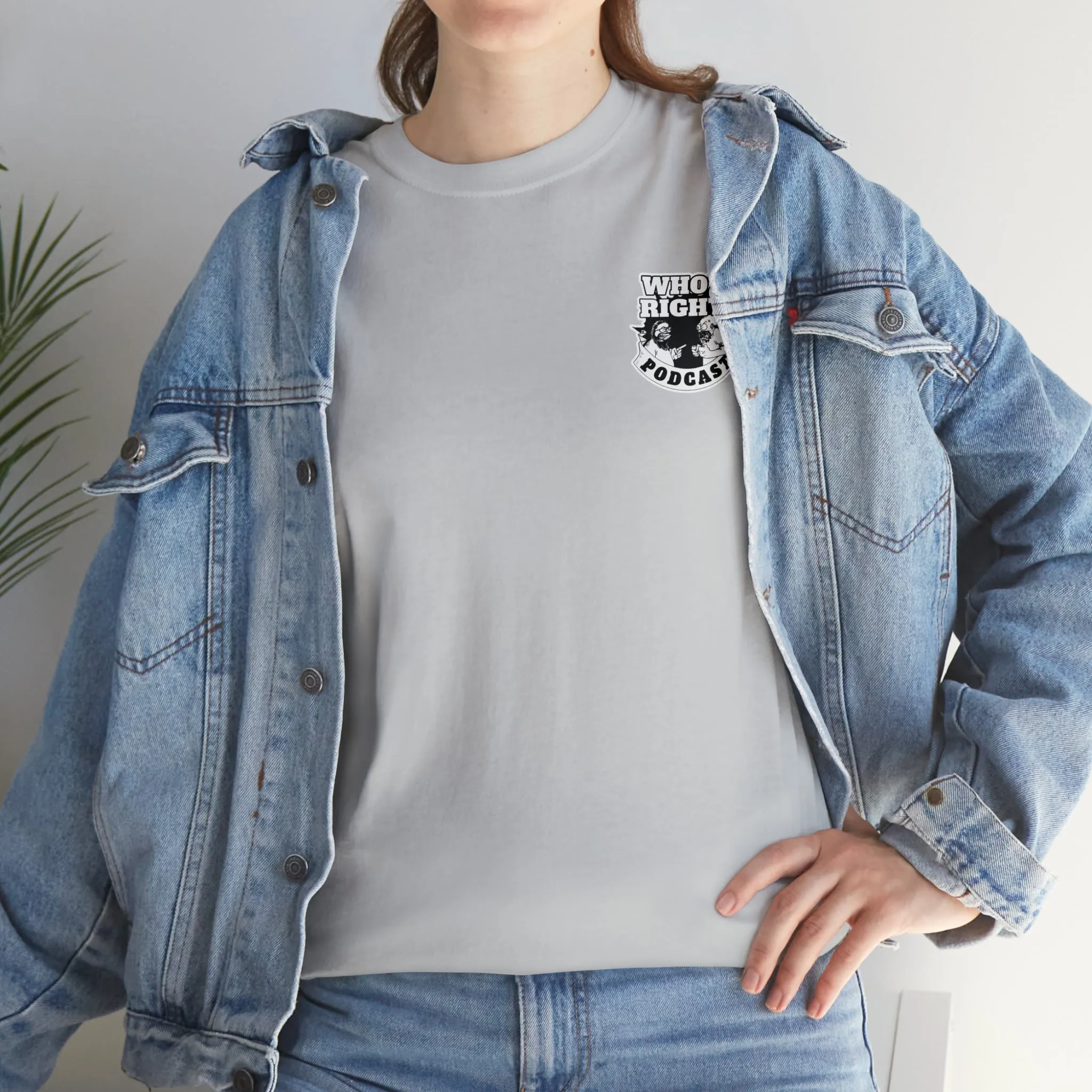 Logo Front/If Food Will Eat on Back (Unisex Heavy Cotton Tee)