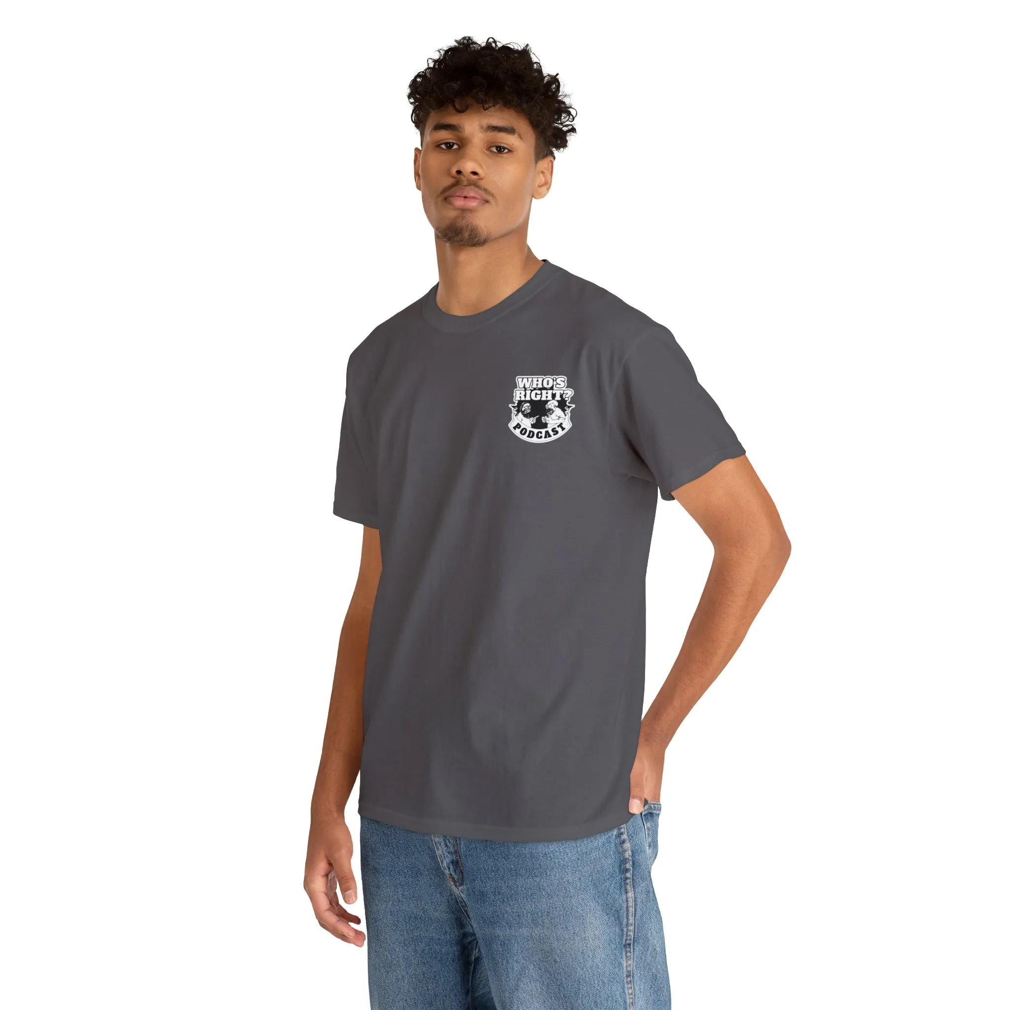 Logo Front/If Food Will Eat on Back (Unisex Heavy Cotton Tee)