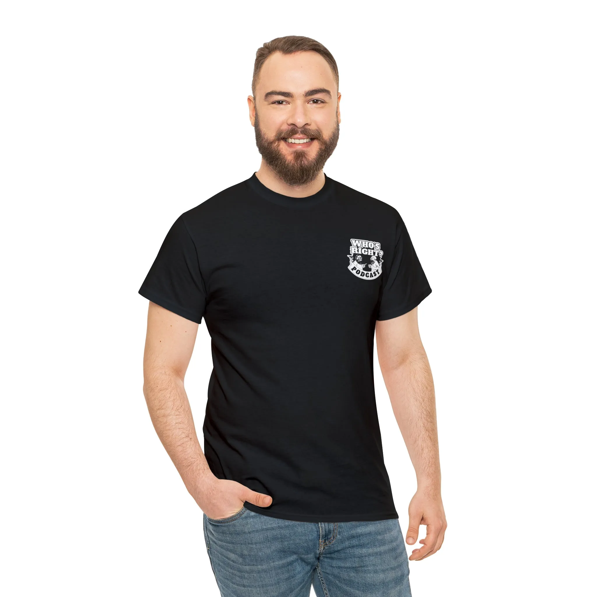 Logo Front/If Food Will Eat on Back (Unisex Heavy Cotton Tee)