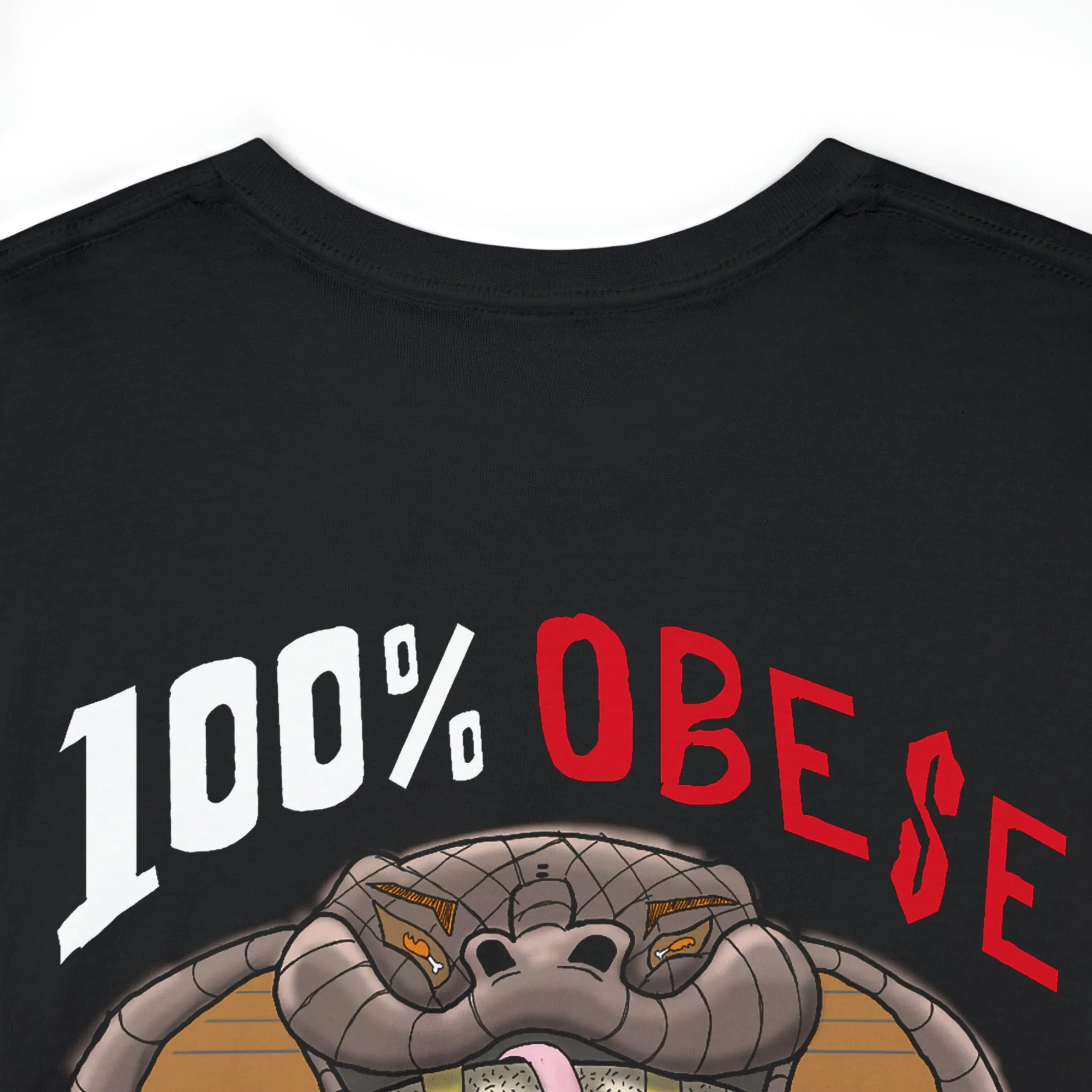 Logo Front/If Food Will Eat on Back (Unisex Heavy Cotton Tee)