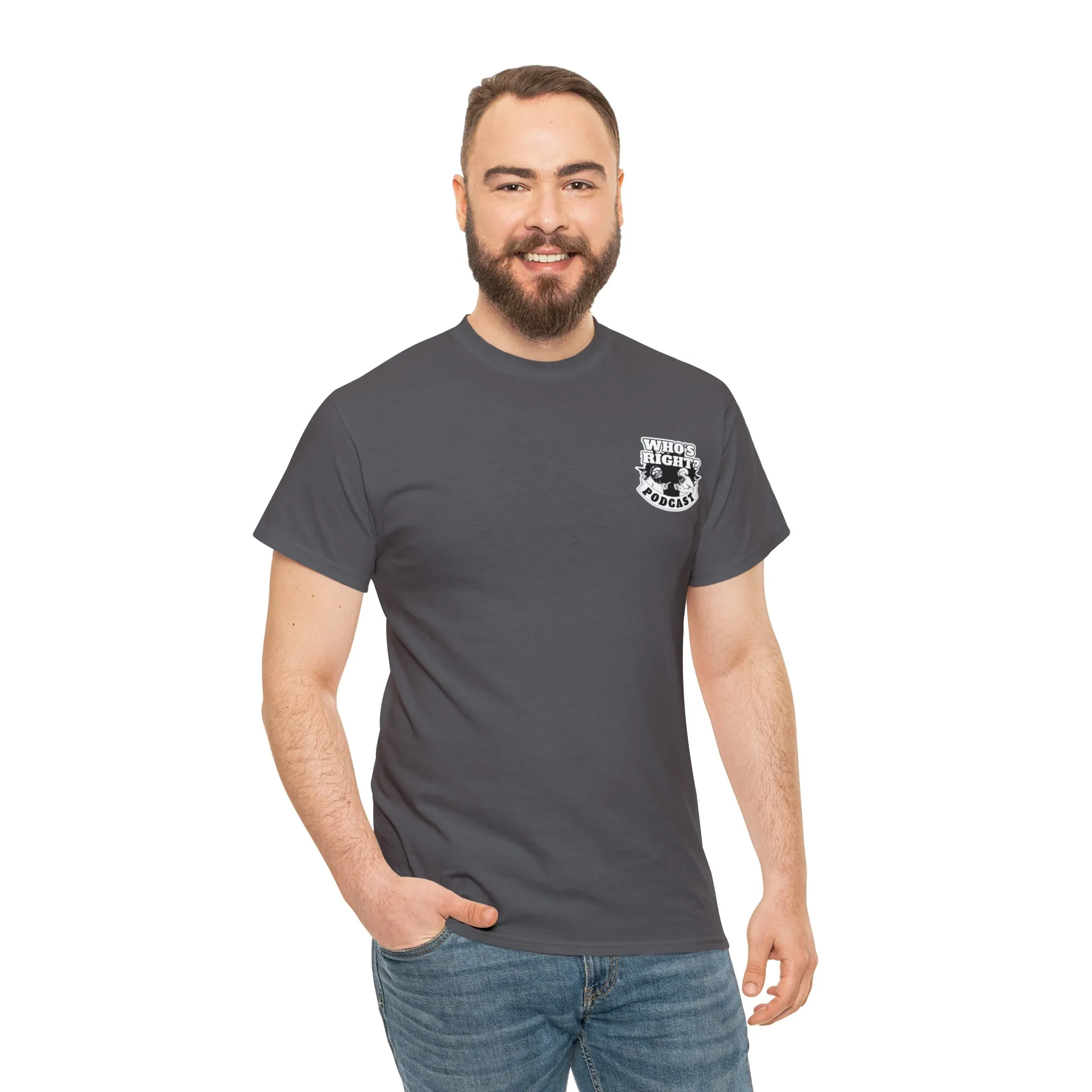 Logo Front/If Food Will Eat on Back (Unisex Heavy Cotton Tee)