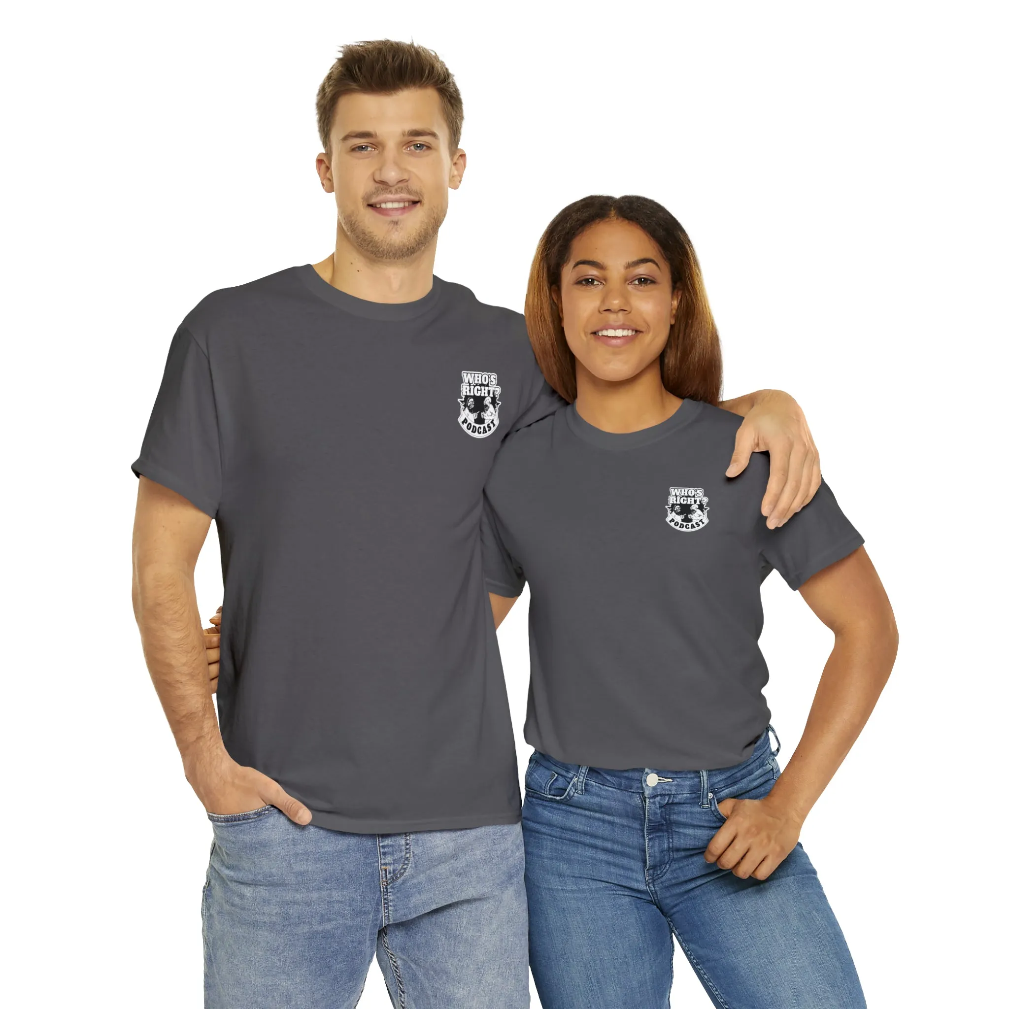 Logo Front/If Food Will Eat on Back (Unisex Heavy Cotton Tee)