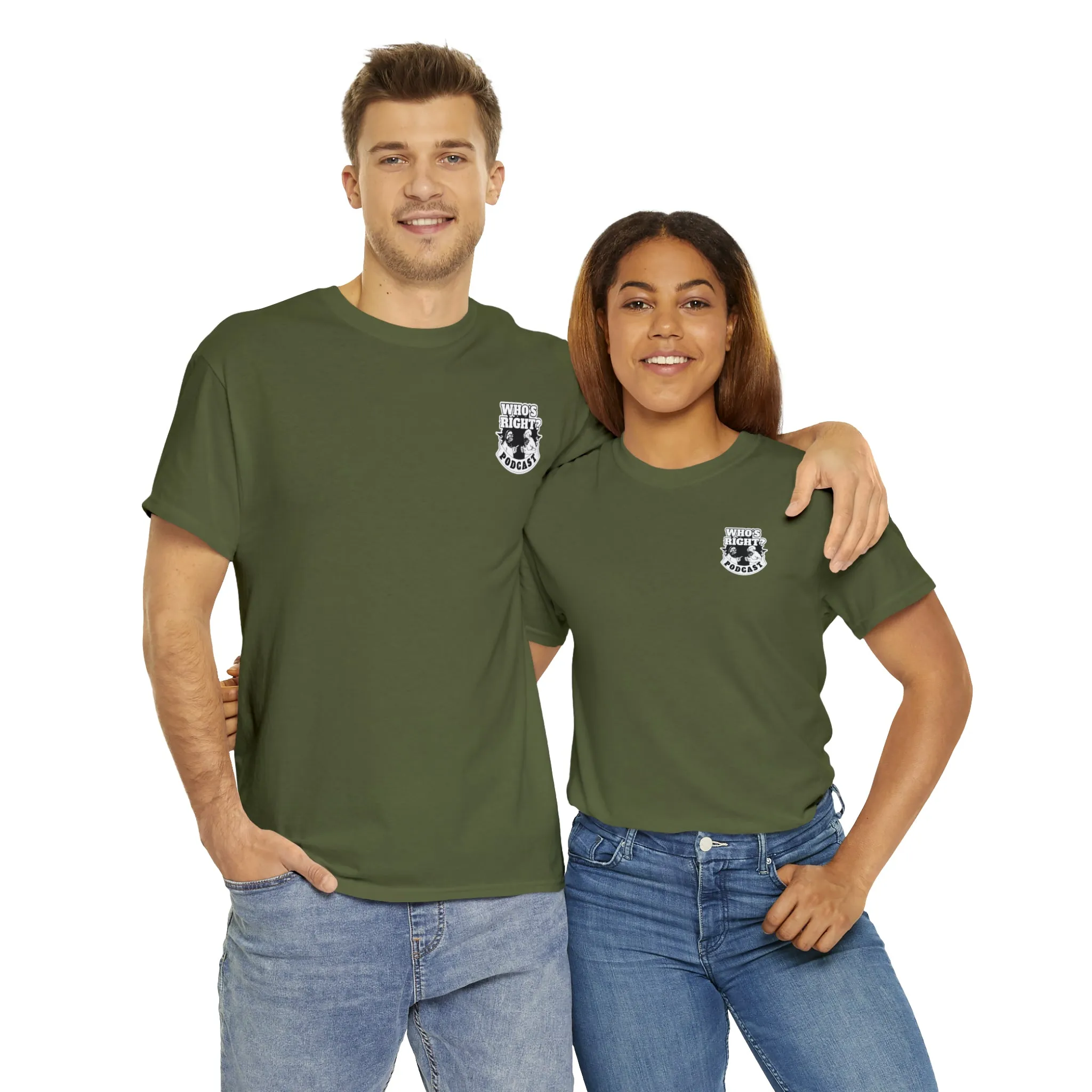 Logo Front/If Food Will Eat on Back (Unisex Heavy Cotton Tee)