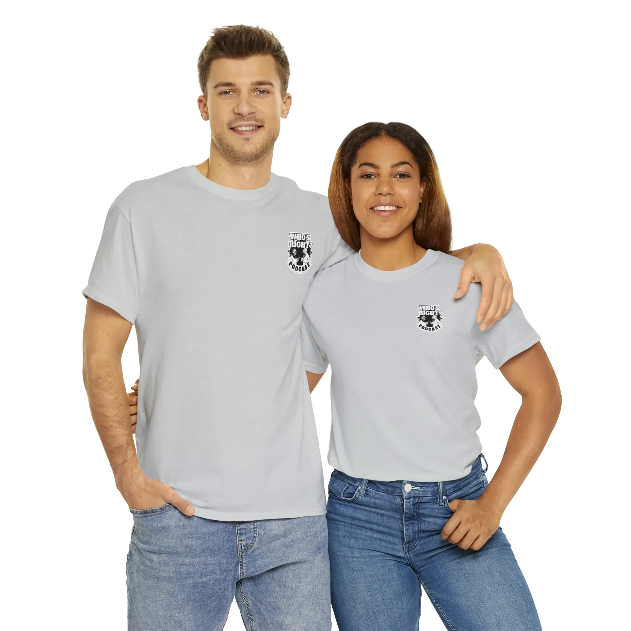 Logo Front/If Food Will Eat on Back (Unisex Heavy Cotton Tee)