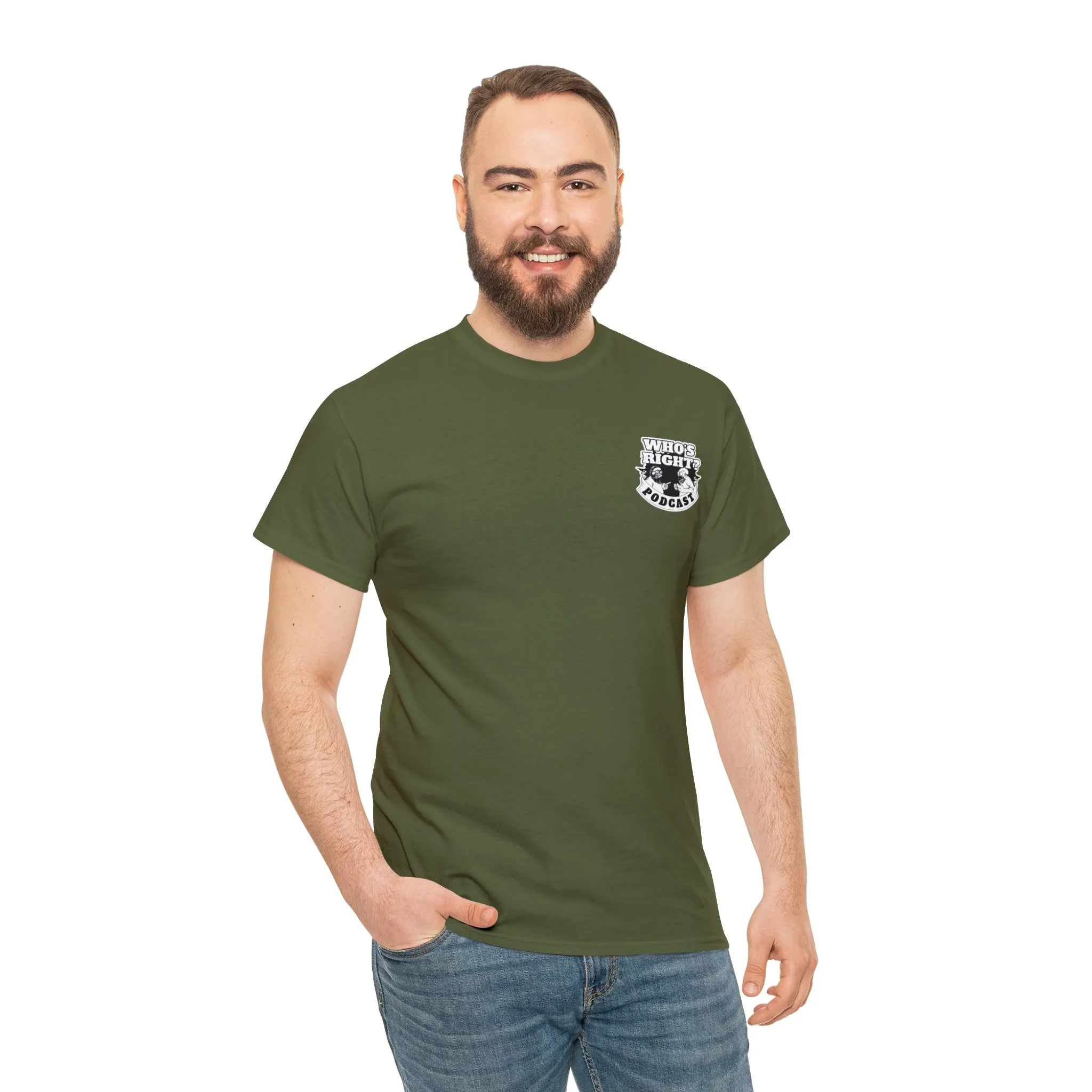 Logo Front/If Food Will Eat on Back (Unisex Heavy Cotton Tee)