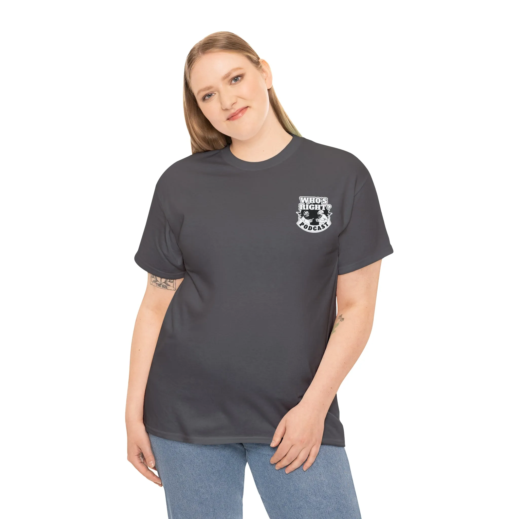 Logo Front/If Food Will Eat on Back (Unisex Heavy Cotton Tee)