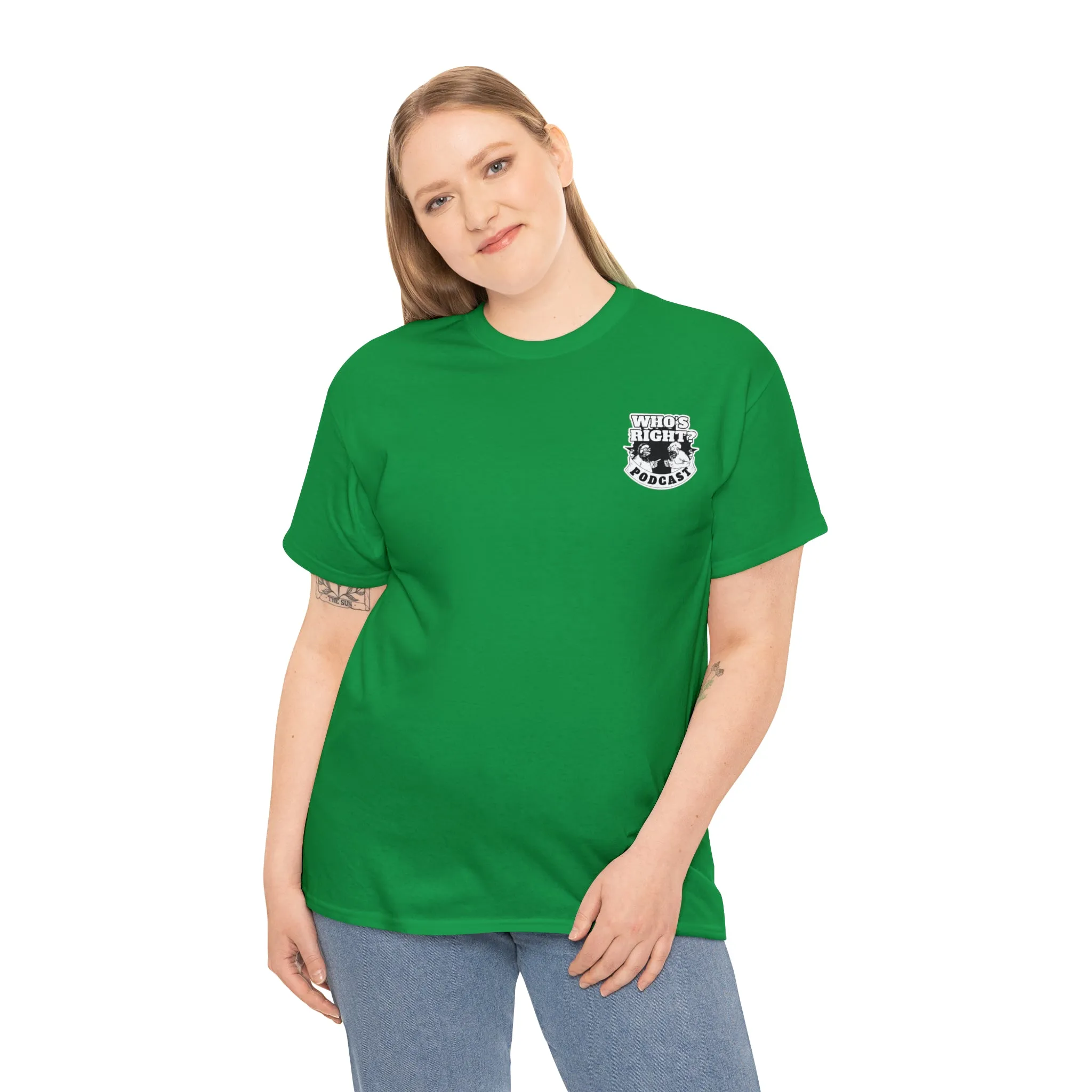 Logo Front/If Food Will Eat on Back (Unisex Heavy Cotton Tee)