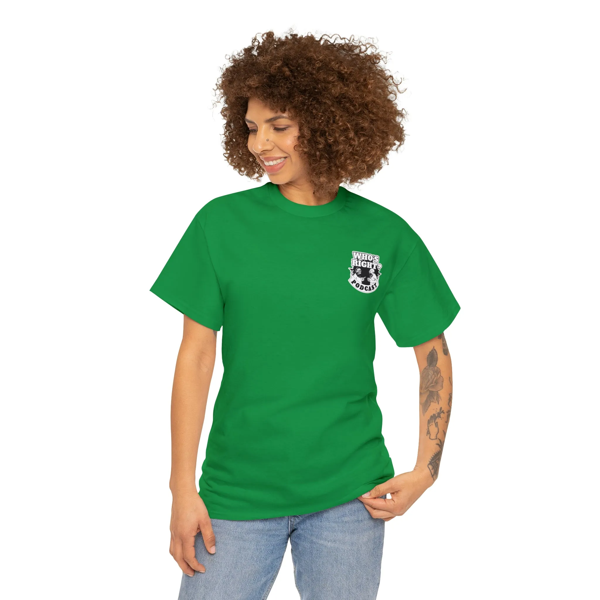Logo Front/If Food Will Eat on Back (Unisex Heavy Cotton Tee)