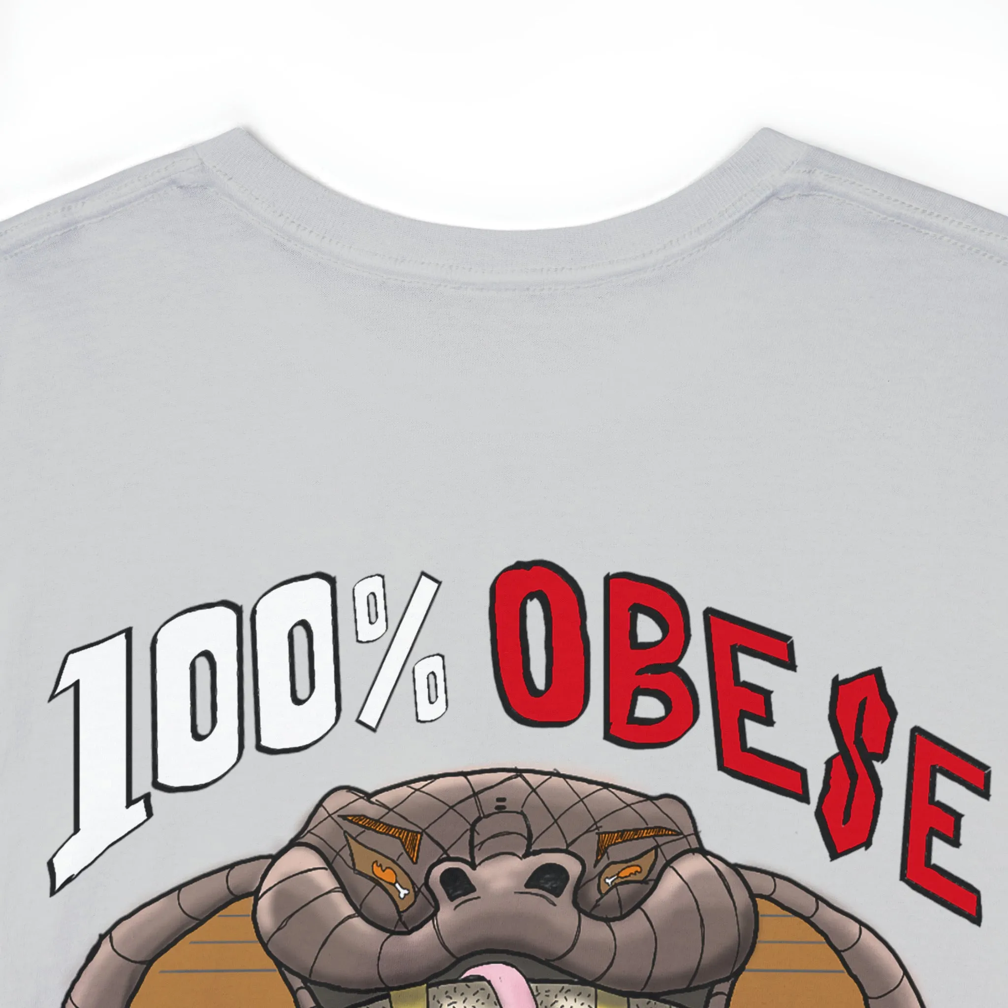 Logo Front/If Food Will Eat on Back (Unisex Heavy Cotton Tee)