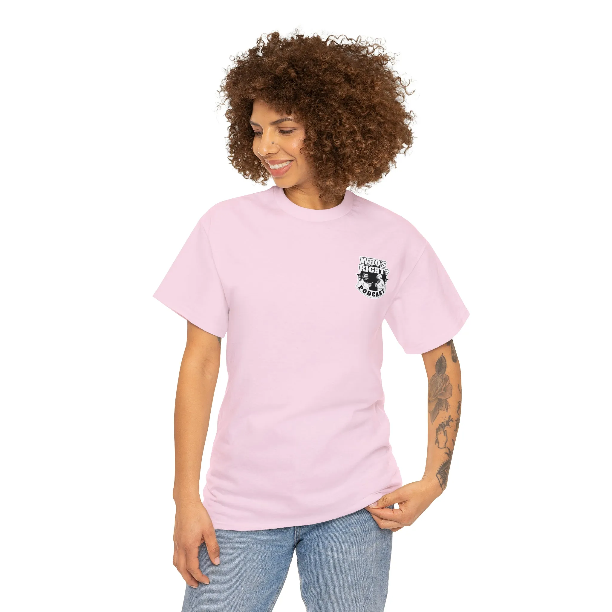 Logo Front/If Food Will Eat on Back (Unisex Heavy Cotton Tee)