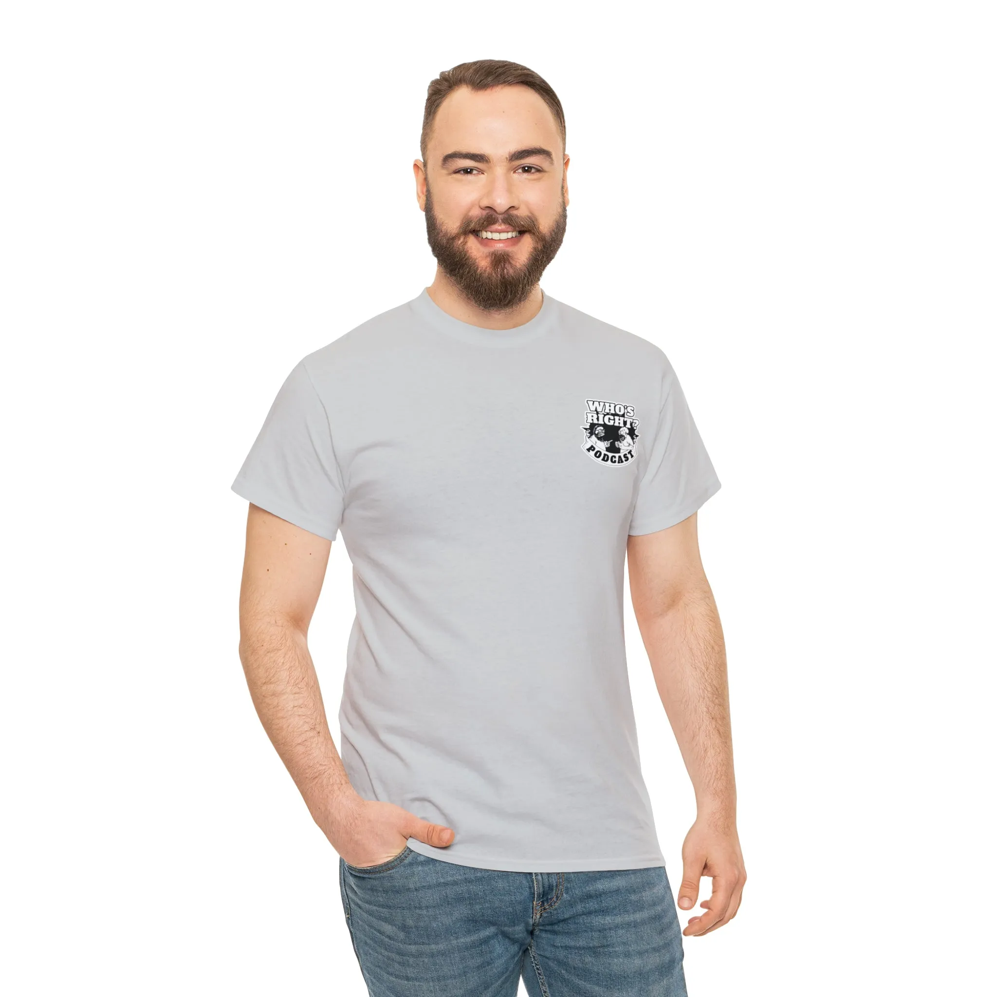 Logo Front/If Food Will Eat on Back (Unisex Heavy Cotton Tee)