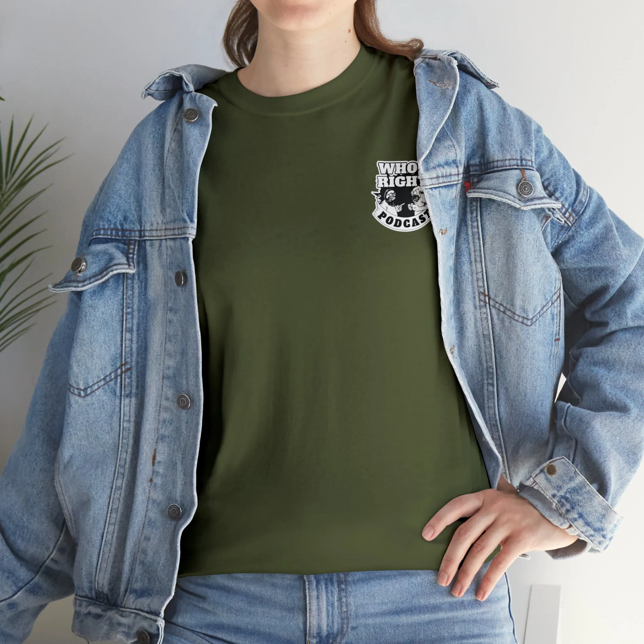 Logo Front/If Food Will Eat on Back (Unisex Heavy Cotton Tee)