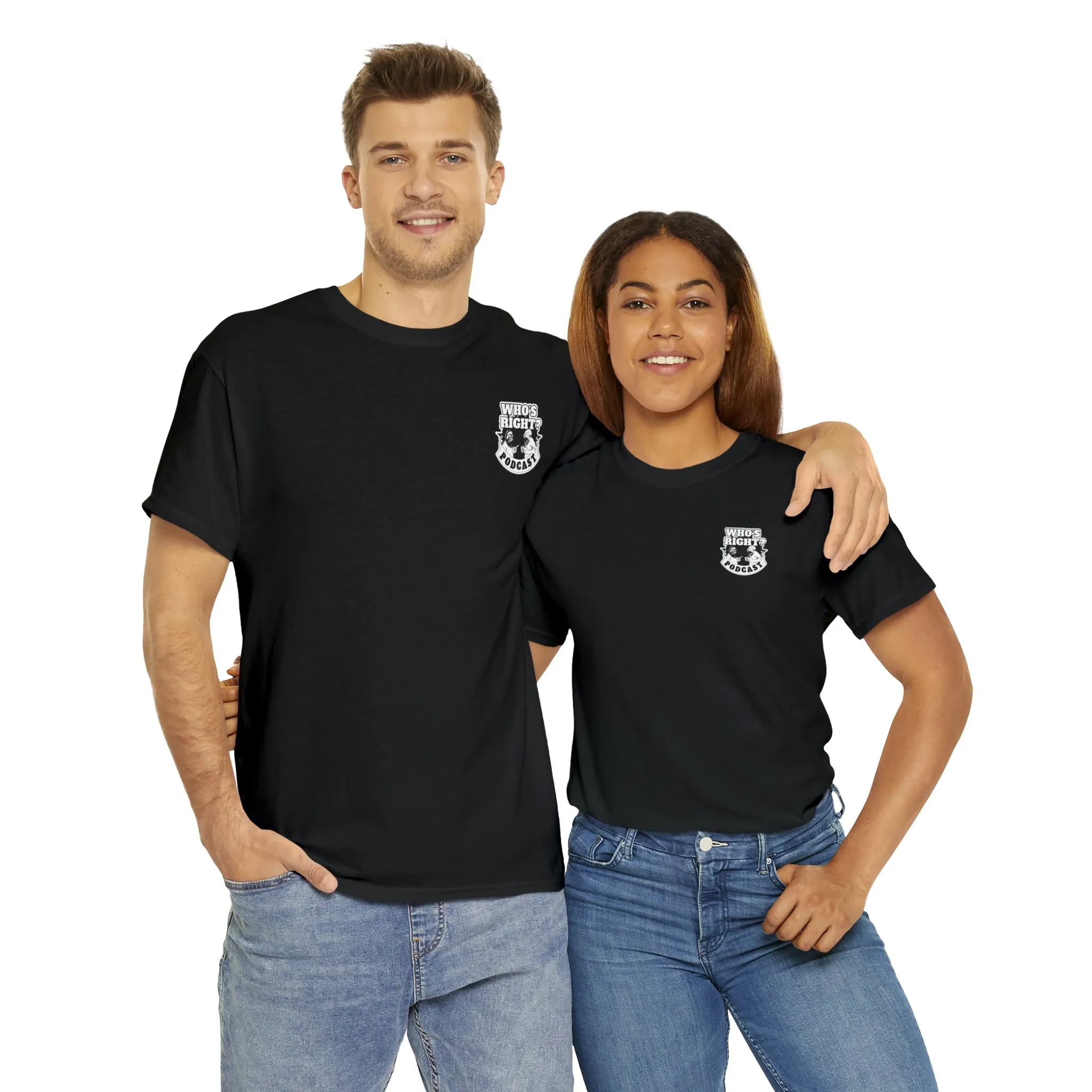 Logo Front/If Food Will Eat on Back (Unisex Heavy Cotton Tee)